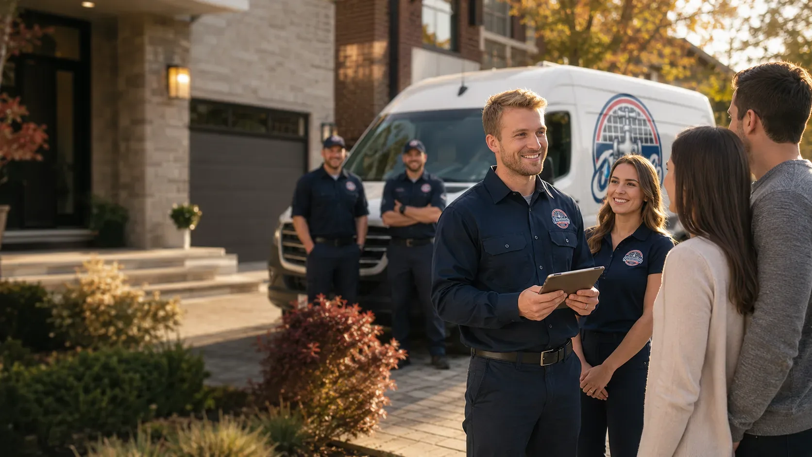 Ouellette Plumbing team providing local service at a Toronto home
